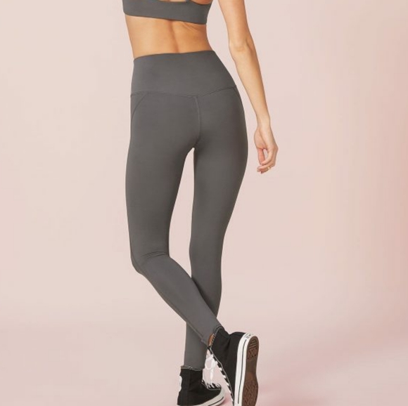 Girlfriend Collective Dark Grey High Rise Leggings Medium Compressive - Picture 2 of 13